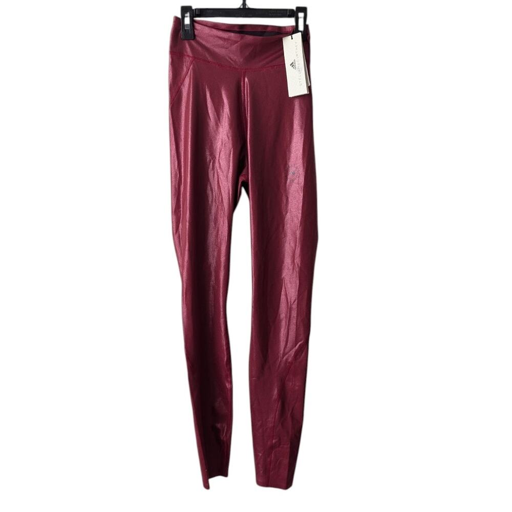 Adidas by Stella McCartney Shiny Training Leggings Collegiate Burgundy